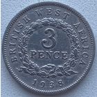 Британская Западная Африка 3 пенса 1938 г.