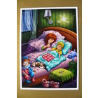 Современная открытка, Сонина Татьяна, чистая; кот, дети.