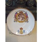 Блюдце коронационное к Коронации Королевы Елизаветы II. Великобритания. 2 июня 1953 года. Диаметр 14 см. Без сколов и трещин.