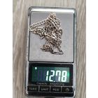 Серебряный крестик с цепочкой