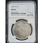 1 доллар  1885  . Доллар Моргана MS-64