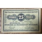 Нотгельд 25 пфеннигов 1920 год. Бюккебург. Веймарская республика