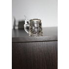 Стеклянный, миниатюрный, пивной бокал с металлической крышкой, клеймо, Германия.