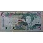 Восточные Карибы 5 долларов 1993 г.