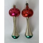 Елочная игрушка мухомор гриб большой СССР цена за все К.17