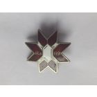 Рига 1991. Символика. Латвийский крест. Значок.