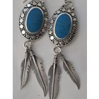 Крупные серьги серебро 925. Вес 12 гр.  Европа