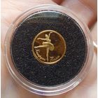 Самая маленькая памятная монета Беларуси! Белорусский балет, 5 рублей 2013.Золото.