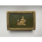 Шкатулка антик, латунь, Англия.