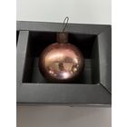 Старинная большая елочная игрушка толстое стекло