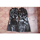 Перчатки резиновые (толстые) применяющие в нефтяной и хим. промышленности