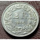 Швейцария 2 франка, 1946    ( 1-10-2 )