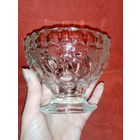 Старинная конфетница десертница креманка толстое стекло