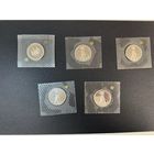 10 марок 1997 Германия Серебро 100 лет дизельному двигателю,лот из 5 монет всех монетных дворов,Берлин,Мюнхен,Штутгарт,Карлсру э,Гамбург.