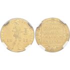Золото великолепный по состоянию голландский утрехтский дукат Санкт-Петербургской чеканки 1841 год слаб NGC AU 58