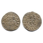 Полугрош 1509, Жигимонт Старый, Вильно. Окончания легенд: Ав - ':1509', Рв - 'LITVANIE:'