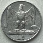Италия 5 лир 1927 г.