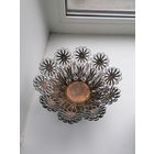 Конфетница, мельхиор, скань