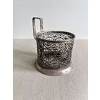 ПОДСТАКАННИК "СКАНЬ - ЦВЕТОЧНЫЙ ОРНАМЕНТ". СМ. ФОТО И ОПИСАНИЕ.