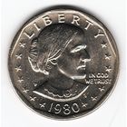 1 доллар США 1980 год Сьюзен Б. Энтони двор P _состояние UNC