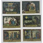 Германия Кальбе 50 пфеннигов 1921 года. 6 шт. Состояние UNC