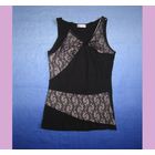 Тэнк-топ Orsay трикотаж/гипюр, р.44
