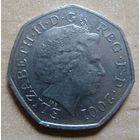 50 пенсов 2001 Великобритания