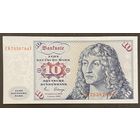 Банкнота 10 марок 1980 год. ФРГ. Альбрехт Дюрер. НЕ БЫЛА В ОБОРОТЕ.