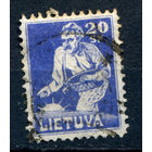 Литва - 1921/22г. - Сеятель, 20 Sk - 1 марка - гашёная [Mi 88]. #1-Li-22-A-2