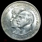 С рубля без мц! 3 марки 1914 Ангальт ярчайший блеск! Нечастая! ГИ в люксе