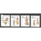 Изделия из соломки Беларусь 1993 год (29-32) серия из 4-х марок