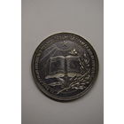 Серебряная школьная медаль БССР образца 1960 года.