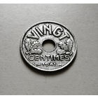 20 сантимов 1941, Франция, Режим Виши, лот фр-1.8