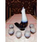 Набор рюмок Птица с графином из СССР