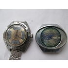 ДВОЕ НАРУЧНЫХ ЧАСОВ ВРЕМЕН СССР.