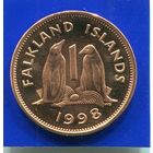 Фолклендские острова 1 пенни 1998 UNC