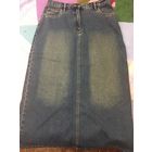 Юбка джинсовая 48 удлинённая ткань не тянется Замеры на фото