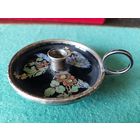 Подсвечник эмали серебрение