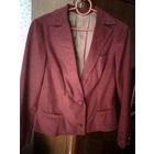 Костюм бордовый велюр,44 р