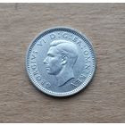 Великобритания, 3 пенса 1941 г., серебро 0.500, Георг VI (1936-1952)