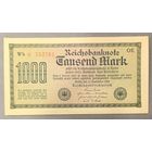 1000 марок 1922 года - в/з шип - жёлтая бумага - Германия