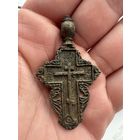 Крестик нательный старинный "Лепесток"