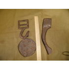 Крюк-пряжка конской упряжи,тесло Вермахт,ПМВ,пол ядра 1812 г.С рубля.