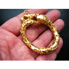 Массивный Кулон. УРОБОРОС (ЗМЕЯ КУСАЮЩЕЯ СЕБЯ ЗА ХВОСТ).