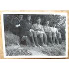 Фото группы военных. Германия. 1945 г. 7х10 см.
