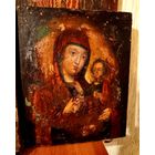 Иверская икона Божьей Матери, 19 век, Размер - 27х22 см. С 1 РУБЛЯ! ВСЕГО 3 ДНЯ!!!
