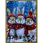 Открытка новогодняя чистая 10х15 см.