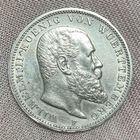 Монета 3 марки 1911 год. Вюртемберг. Германская империя.