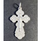 Крестик православный большой 5,8 грамм серебро 925 #34, С РУБЛЯ! МНОГО ЛОТОВ С РУБЛЯ! БЕЗ МЦ