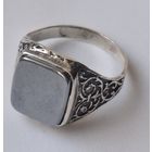 Кольцо. Печатка. Серебро 925.  Клеймо.  Размер 20.5-21